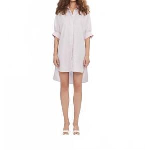 NEW THEO THE LABEL echo back button dolman dress in lantana